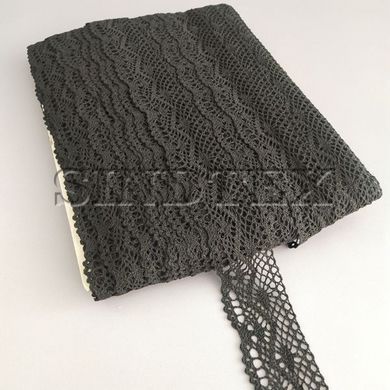 Мереживо лляне 4,5см - Чорний (М6599)
