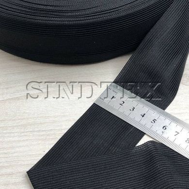 Тесьма окантувальна (лямівка) 50мм/100м тип 4 чорний