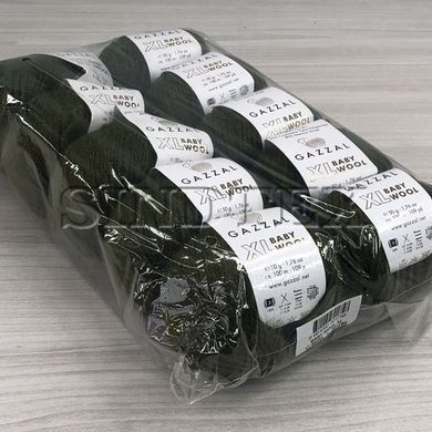Пряжа Gazzal Baby Wool XL цвет 840 Хаки