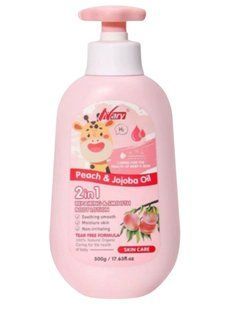 Дитячий лосьйон для тіла 2в1 з персиком і олією жожоба Nary Peach&Jojoba Oil, 500мл