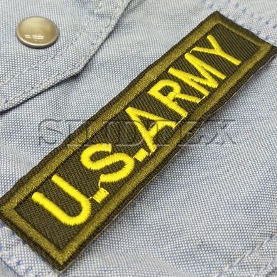 Термоаплікація, нашивка на одяг 2.5х8,5см "U.S.Army"