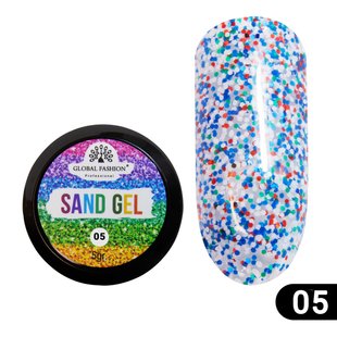 Гель-фарба "SAND GEL" Global Fashion 5 гр №05