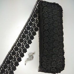 Мереживо макраме Sindtex 7.5 см (20 м) Колір чорний (25-F1375E1-8)
