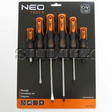 Набор отверток Neo tools 6 шт