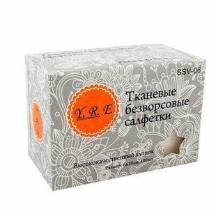 Безворсові серветки YRE 6*10см, 100шт.