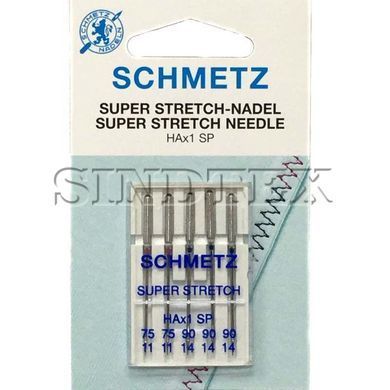 Голка Super stretch HAX1 SP № 75-90 для еластичних тканин - 5шт