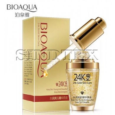 Сироватка для обличчя з частинками золота Bioaqua 24K Gold Essence, 30мл