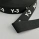 Резинка поясная брендированая 3 см черная с белым Y-3