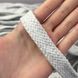 Щільний плетений шнур, ширина 20 мм &mdash; світло-сірий