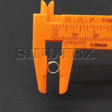 Кільце сполучне, одинарне 6 мм, колір Золото - 10г/уп