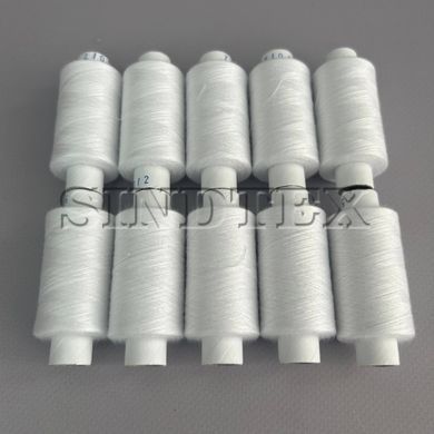 Набор белых ниток 50/2 100 полиэстер 400 м