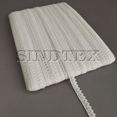 Кружево льняное 1,2см - Белый (М6468-1)