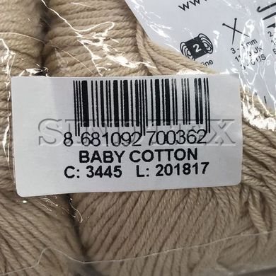 Пряжа Gazzal &ndash; Baby Cotton колір 3445 Кремовий