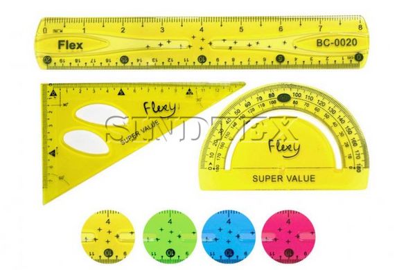 Набор линеек 3шт. Flex неломайка