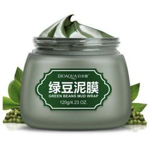 Очищающая грязевая маска с бобами Bioaqua Green beans Mud Wrap, 120 мл