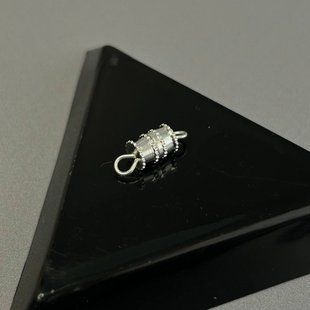Замок гвинтовий закрутка 15 мм - світле срібло
