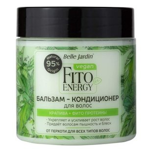 Бальзам-кондиционер для укрепления и блеска Vegan Fito Крапива и Фито Протеины, 450 мл