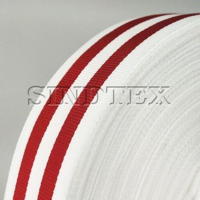 Лампасная репсовая лента (тесьма) 4см. на отрез кратно 1 м. -0013