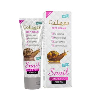 Отбеливающий крем для рук и ног Collagen Snail Deep Repair, 80 мл