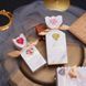 Наклейки на бобіні "Love" 2,5 см, у рулоні 500 шт