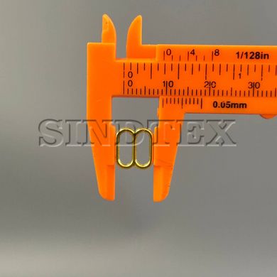 10 шт. - Золото 0,8 см регулятор (МЕТАЛ) для бретелів бюстгальтера (вісімка)