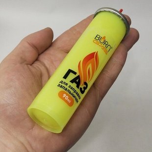 Газовый баллон для заправки зажигалок burn gas 90мл