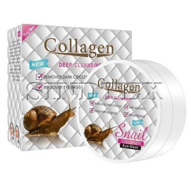 Патчи под глаза от морщин Collagen Snail с экстрактом муцина улитки