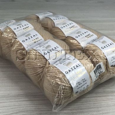 Пряжа Gazzal &ndash; Baby Wool XL колір 839 Тілесний