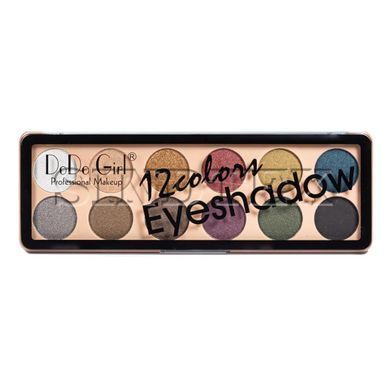 Палетка перламутровых теней для век DoDo Girl Eyeshadow, 12 оттенка