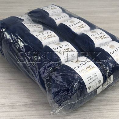 Пряжа Gazzal Baby Wool XL цвет 802 Синий