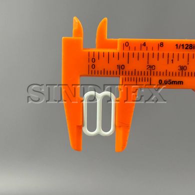 10 шт. - Білий 1,2 см регулятор (МЕТАЛ) для бретелів бюстгальтера (вісімка)