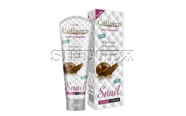 Скраб для обличчя Collagen Snail Scrub Cream, 150 мл