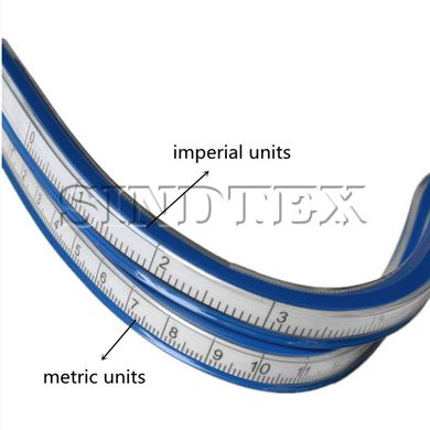 50см гнучка пластикова лінійка для вимірювання калібрувальної лінійки технічної кривої