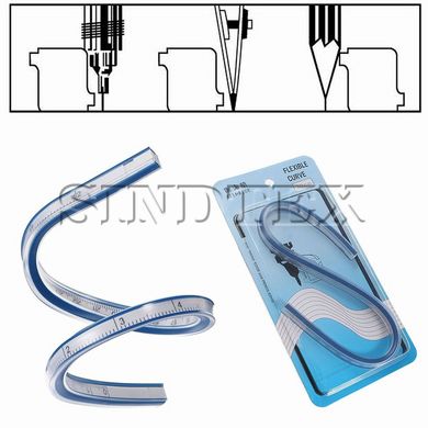 50см гибкая пластиковая линейка для измерения калибровочной линейки технической кривой