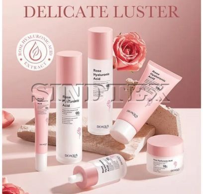 Подарочный набор косметики для лица 6в1 Bioaqua Rose с гиалуроновой кислотой