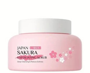 Cкраб для лица с экстрактом Сакуры Laikou Japan Sakura, 100г