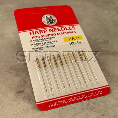 Иглы для бытовых швейных машин Harp Needles 100 -10 шт