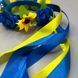 Віночок дитячий на обручі зі стрічками - волошки