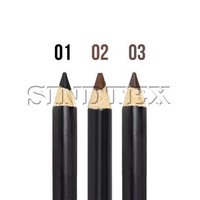 Водостойкий карандаш для бровей Huda beauty 02 темно-коричневый