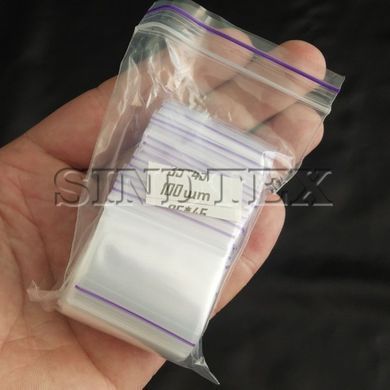 ЗИП пакеты с замком ZIP-LOCK, размер 35х45 мм, уп. 100шт