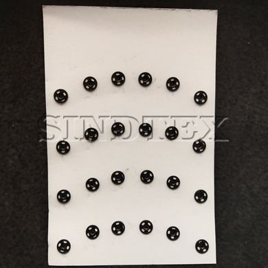 D=8,5мм пришивные застежки-кнопки для одежды Sindtex 24шт металлические цвет черный