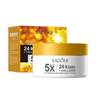 Антивікові гідрогелеві патчі для повік Sadoer 24К Collagen + Collagen, 80шт/100г