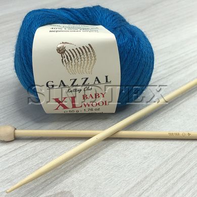 Пряжа Gazzal Baby Wool XL цвет 822 Электрик