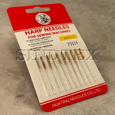 Голки для побутових швейних машин "Harp Needles" №75 -10шт