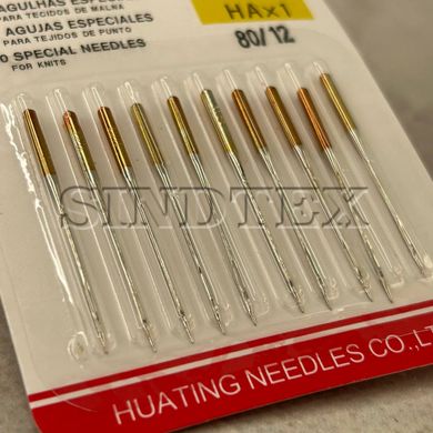 Иглы для бытовых швейных машин Harp Needles 80 -10 шт