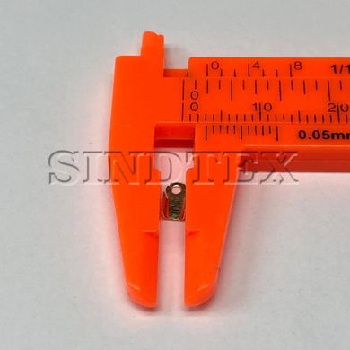 Зажим-концевик на леску 3х6 мм - 3г/уп - золото