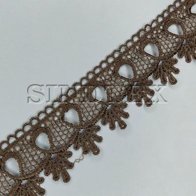 Мереживо макраме Sindtex 5см (20м) Колір - Коричневий (01-Y10495-3)