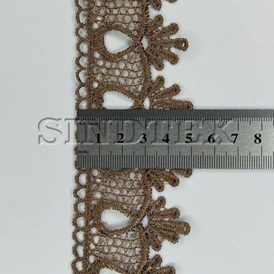 Мереживо макраме Sindtex 5см (20м) Колір - Коричневий (01-Y10495-3)