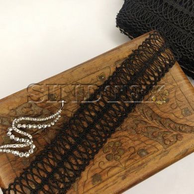 Мереживо макраме Sindtex 4см (13м) Колір - Чорний (21-SF-0051-2)