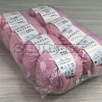 Пряжа Gazzal – Baby Wool XL колір 836 Рожевий